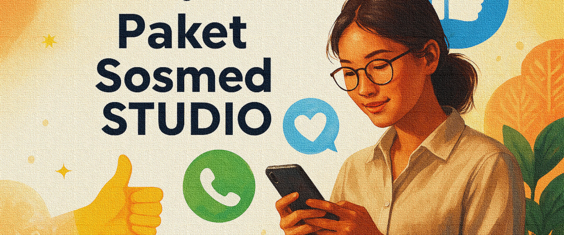 Paket layanan STUDIO untuk UMKM—website cepat, konten sosial media, dan strategi digital terukur